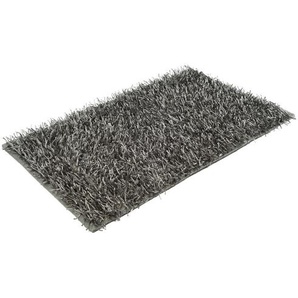 Esposa Badteppich Shaggy, Grau, Textil, Uni, rechteckig, 60x100 cm, Oeko-Tex® Standard 100, für Fußbodenheizung geeignet, rutschhemmend, Badtextilien,