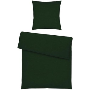 Esposa Bettwäsche, Dunkelgrün, Textil, 135x200 cm, pflegeleicht, atmungsaktiv, schadstoffgeprüft, Schlaftextilien, Bettwäsche, Bettwäsche, Renforcé-Bettwäsche