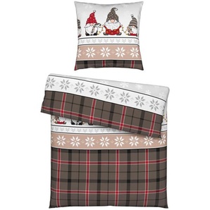 Esposa Bettwäsche, Taupe, Textil, Weihnachten, 135x200 cm, Schlaftextilien, Bettwäsche, Bettwäsche