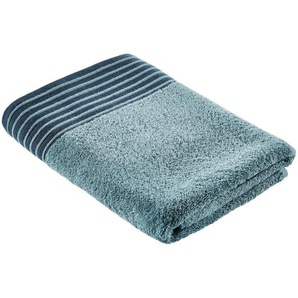 Esposa Duschtuch Santo, Petrol, Textil, Bordüre, 70x140 cm, ISO 9001, Textiles Vertrauen - Oeko-Tex®, AZO-frei, Bsci, Oeko-Tex® Standard 100,
