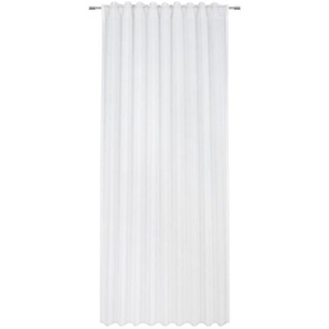 Esposa Fertigvorhang Batist, Weiß, Textil, Uni, 140x245 cm, für Stange und Schiene geeignet, Wohntextilien, Gardinen & Vorhänge, Fertiggardinen,
