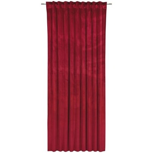 Esposa Fertigvorhang Pablo, Dunkelrot, Textil, Uni, 135x245 cm, Textiles Vertrauen - Oeko-Tex®, für Stange und Schiene geeignet, Samtoptik, mit Kombiband, Wohntextilien, Gardinen & Vorhänge, Fertiggardinen, Fertiggardinen