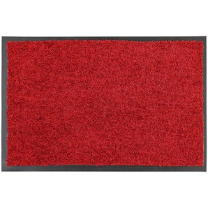 Esposa FUßMATTE Diamant, Rot, Textil, Uni, rechteckig, 90x150 cm, rutschfest, für Fußbodenheizung geeignet, Teppiche & Böden, Fuß & Stufenmatten, Fußmatten