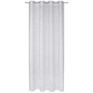 Esposa Ösenschal Matera, Weiß, Textil, 140x245 cm, Voile, Wohntextilien, Gardinen & Vorhänge, Fertiggardinen, Ösenschals