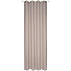 Esposa Ösenschal, Taupe, Textil, Uni, 145 cm, Oeko-Tex® Standard 100, Wohntextilien, Gardinen & Vorhänge, Fertiggardinen, Ösenschals