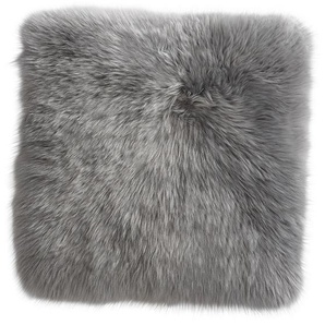 Esposa Sitzkissen Otago, Silber, Textil, Fell, Uni, 34x34 cm, Reach, AZO-frei, hochwertige Qualität, formstabil, langlebig, Wohntextilien, Kissen,