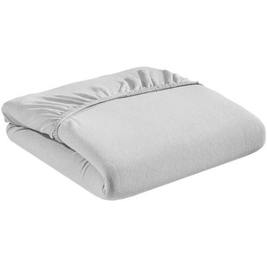 Esposa Spannbetttuch Sissi, Silber, Textil, 100x200 cm, Textiles Vertrauen - Oeko-Tex®, bügelfrei, Schlaftextilien, Bettwäsche, Bettlaken,