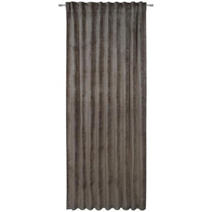 Esposa Wärmeschutzvorhang Tora , Taupe , Textil , Uni , 145x245 cm , Textiles Vertrauen - Oeko-Tex®, Made in Germany, Oeko-Tex® Made IN Green , für Stange und Schiene geeignet, Lärmschutz, Wärmeschutz, Samtoptik, mit Kombiband , Wohntextilien, Gardinen &