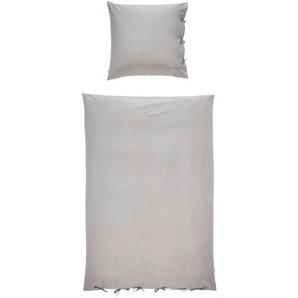 Esprit Bettwäsche E-Join , Grau , Textil , Uni , 155 cm , Oeko-Tex® Standard 100, BCI (Better Cotton Initiative) , hautfreundlich, angenehm wärmend, bügelleicht, schadstoffgeprüft, weiche und anschmiegsame Oberfläche , Schlaftextilien, Bettwäsche,