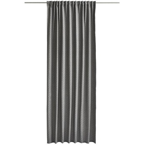 Esprit Fertigvorhang E-Scatter , Anthrazit , Textil , Schriftzug , 130x250 cm , für Stange und Schiene geeignet , Wohntextilien, Gardinen & Vorhänge, Fertiggardinen, Fertiggardinen
