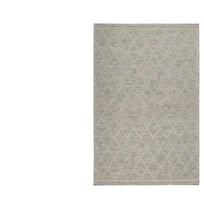 Esprit Handwebteppich   ¦ weiß ¦ Wolle ¦ Maße (cm): B: 110 H: 0,8