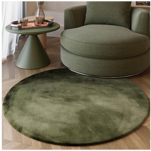Esprit Hochflor-Teppich Alice ESP-4377 Kunstfell, rund, Höhe: 25 mm, Kaninchenfell-Haptik, besonders weich und dicht, für alle Räume