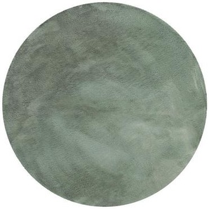 Esprit Hochflorteppich Esp-4377-12, Salbeigrün, Textil, Uni, rund, Oeko-Tex® Standard 100, strapazierfähig, Teppiche & Böden, Teppiche, Hochflorteppiche & Shaggys