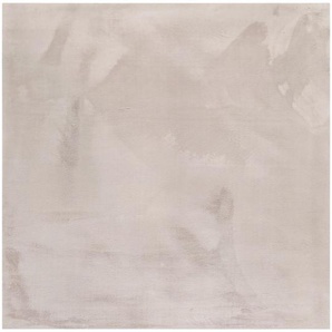 Esprit Hochflorteppich Alice, Greige, Textil, Uni, quadratisch, 200x200 cm, Textiles Vertrauen - Oeko-Tex®, Hohenstein, Oeko-Tex® Standard 100, für
