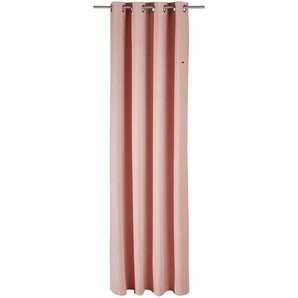Esprit Ösenschal E-Harp, Altrosa, Textil, Uni, 140x250 cm, Wohntextilien, Gardinen & Vorhänge, Fertiggardinen, Ösenschals
