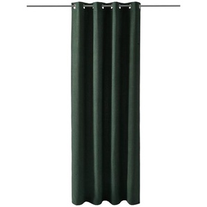 Esprit Ösenschal E-Harp, Dunkelgrün, Textil, Uni, 140x250 cm, Wohntextilien, Gardinen & Vorhänge, Fertiggardinen, Ösenschals