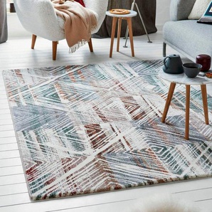 Esprit Teppich Cuba, ESP-40104, rechteckig, Höhe: 13 mm, dichter Kurzflor, geometrisch, Wohnzimmer