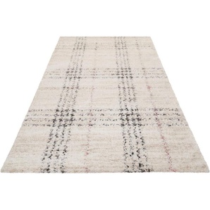 Esprit Hochflor-Teppich Nora ESP-80336, rechteckig, Höhe: 30 mm, Shaggy, Langflor, mit Karo-Muster, Wohnzimmer