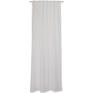 Vorhang ESPRIT Jil Gardinen Gr. 250 cm, verdeckte Schlaufen, 130 cm, weiß (offwhite) Verdeckte Schlaufen Gardine halbtransparent