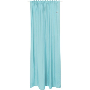 Vorhang ESPRIT Neo Gardinen Gr. 250 cm, verdeckte Schlaufen, 130 cm, blau (hellblau, blau, türkis) Verdeckte Schlaufen aus nachhaltiger Baumwolle, blickdicht