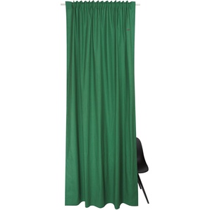 Vorhang ESPRIT Neo Gardinen Gr. 250 cm, verdeckte Schlaufen, 130 cm, grün (grün, green, dunkelgrün) Verdeckte Schlaufen aus nachhaltiger Baumwolle, blickdicht