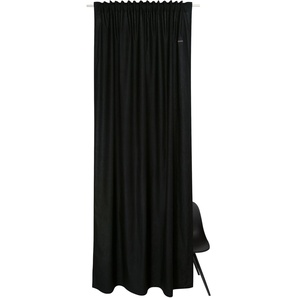 Vorhang ESPRIT Neo Gardinen Gr. 250 cm, verdeckte Schlaufen, 130 cm, schwarz (anthrazit, black, schwarz) Verdeckte Schlaufen aus nachhaltiger Baumwolle, blickdicht