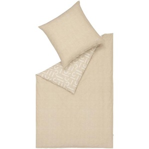 Esprit Wendebettwäsche E-ScatterBig, Schlamm, Beige, Textil, Uni, 135x200 cm, Oeko-Tex® Standard 100, BCI (Better Cotton Initiative), hautfreundlich,