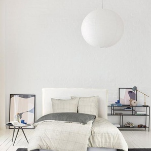 Esprit Wendebettwäsche Grid, Renforcé, 2 teilig, aus reiner Baumwolle und mit effekvoller Paspel