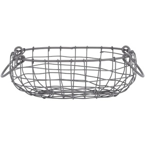 Esschert Design Draht Korb -KLEIN- oval L=27,4 cm Griffe Dekoration Garten Deko