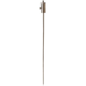 Esschert Design Gartenfackel mit Erdspieß Edelstahl