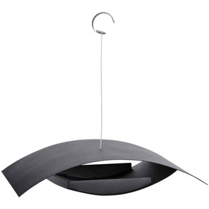 Esschert Design Hängendes Vogelfutterhaus Schwarz S FB437