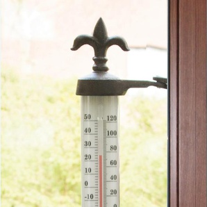 Esschert Design Thermometer Fensterthermometer Fenster Wandthermometer Guss