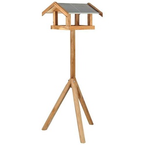Esschert Design Vogel-Futterhaus mit rechteckigem Dach Stahl