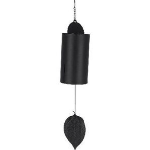 Esschert Design Windspiel Glockenspiel Eisen Klangspiel Haus Garten schwarz