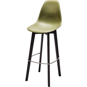 Essentials Barhocker Keeve, ohne Armlehne, Birkenholzgestell, mit Sitzfläche aus Kunststoff