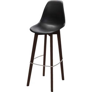 Essentials Barhocker Keeve, ohne Armlehne, Birkenholzgestell, mit Sitzfläche aus Kunststoff