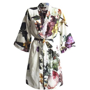 Essenza Kimono, Weiß, Textil, Floral, Gr. L, female, Badtextilien, Bademäntel