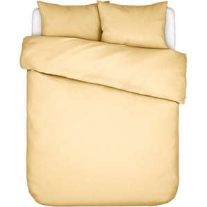 Essenza Satin Bettwäsche-Garnitur Minte Farbe Yellow straw Größe 200x200+2x80x80 44821100