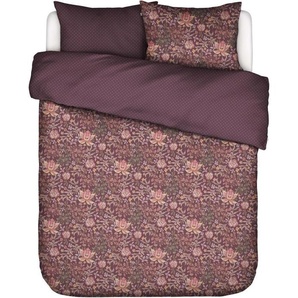 Essenza Satin Bettwäsche-Garnitur Ophelia Farbe Plum wine Größe 155x220+80x80
