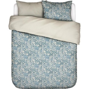 Essenza Satin Bettwäsche-Garnitur Ophelia Farbe Smoke blue Größe 155x220+80x80