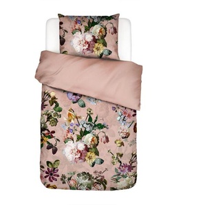 Essenza Wendebettwäsche Fleur, Hellrosa, Textil, Blume, 135x200 cm, Oeko-Tex® Standard 100, Schlaftextilien, Bettwäsche, Bettwäsche, Satin-Bettwäsche