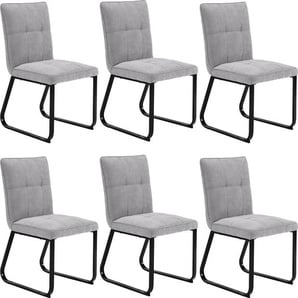 Essgruppe BYLIVING Sitzmöbel-Sets Gr. B/H/T: 160 cm x 95,5 cm x 62 cm, Kunstleder, Einlegeplatte, ausziehbar, braun (braun, hellgrau, schwarz) Essgruppen