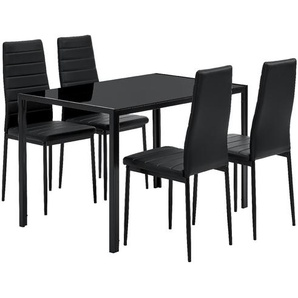 Essgruppe Dalya mit Tisch und 4 Stühlen