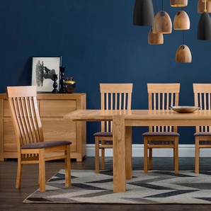 Essgruppe HOME AFFAIRE Amore Sitzmöbel-Sets braun (eiche, braun) Essgruppen Sitzmöbel-Sets bestehend aus dem Tisch »Dominik« und den Stühlen