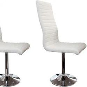 Essgruppe SALESFEVER Sitzmöbel-Sets Gr. Kunstleder, Essgruppe 5 tlg. 160/200 x 90 cm, weiß (weiß, chrom, weiß, chromfarben) Essgruppen