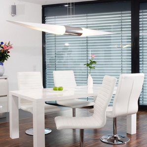 Essgruppe SALESFEVER Sitzmöbel-Sets weiß Essgruppen bestehend aus 4 Drehstühlen und einem 180 cm breitem Tisch