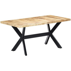 Esstisch 160x80x75 cm Raues Mangoholz