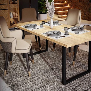 Esstisch 180 x 74 x 90cm Braun