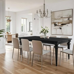 Esstisch 182 x 76 x 90cm ohne Funktion Schwarz/Schwarz