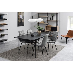 Esstisch Alsace 200 x 74 x 90cm Schwarz
